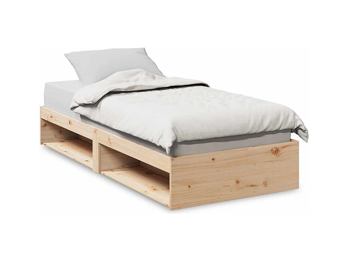Lit de jour sans matelas 90x190 cm bois de pin massif