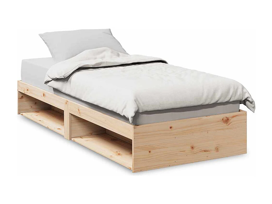 Slaapbank zonder matras 90x190 cm massief grenenhout