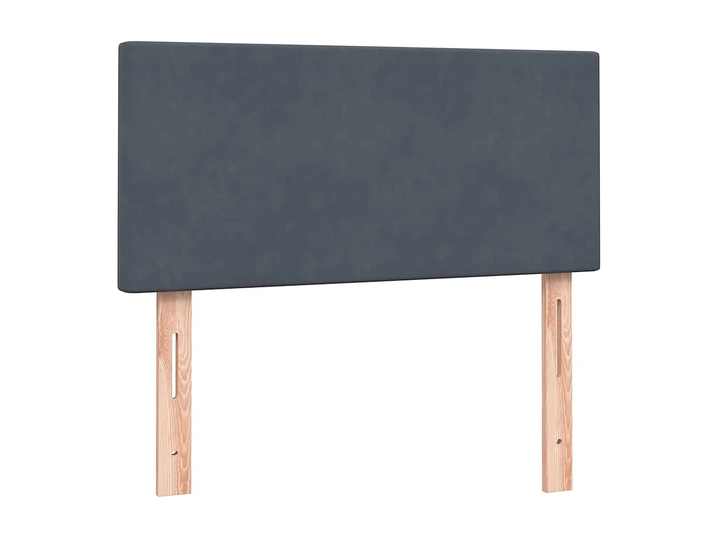 Boxspringbett mit Matratze Dunkelgrau 90x220 cm Samt