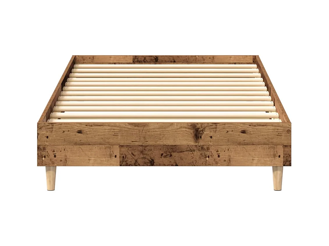 Bettgestell ohne Matratze Altholz-Optik 90x190cm Holzwerkstoff