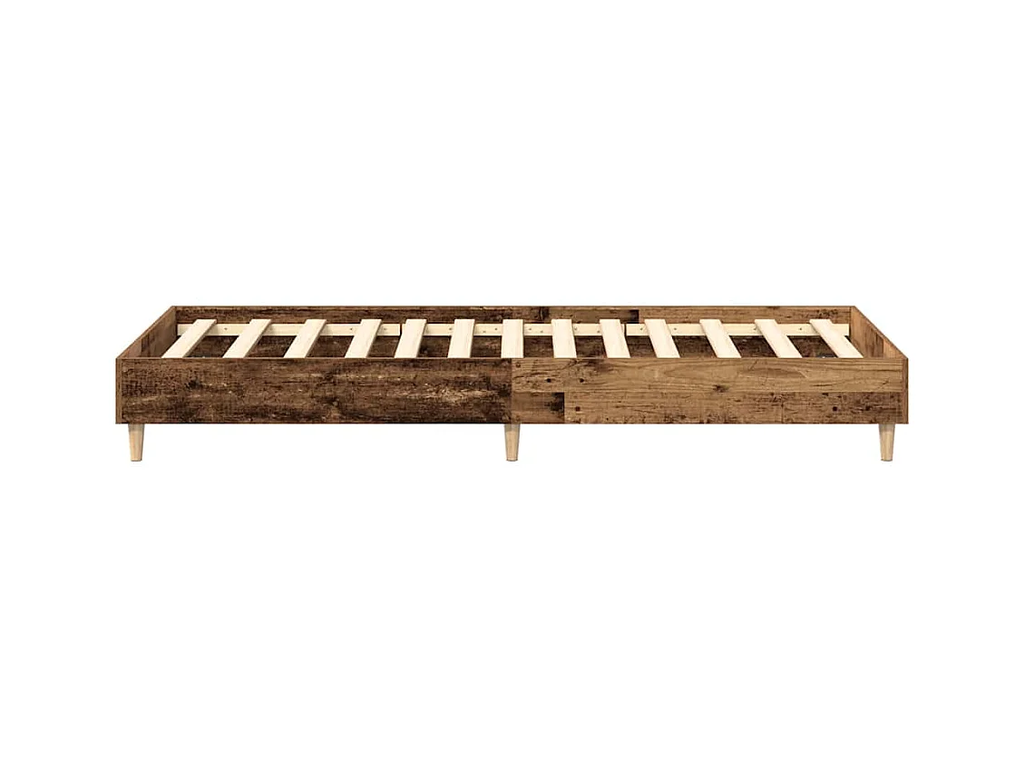 Bettgestell ohne Matratze Altholz-Optik 90x190cm Holzwerkstoff