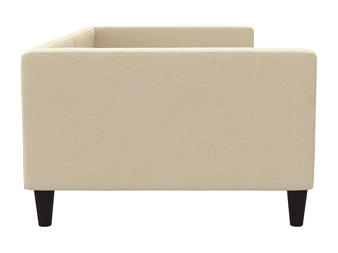 Tagesbett Creme 100x200 cm Stoff