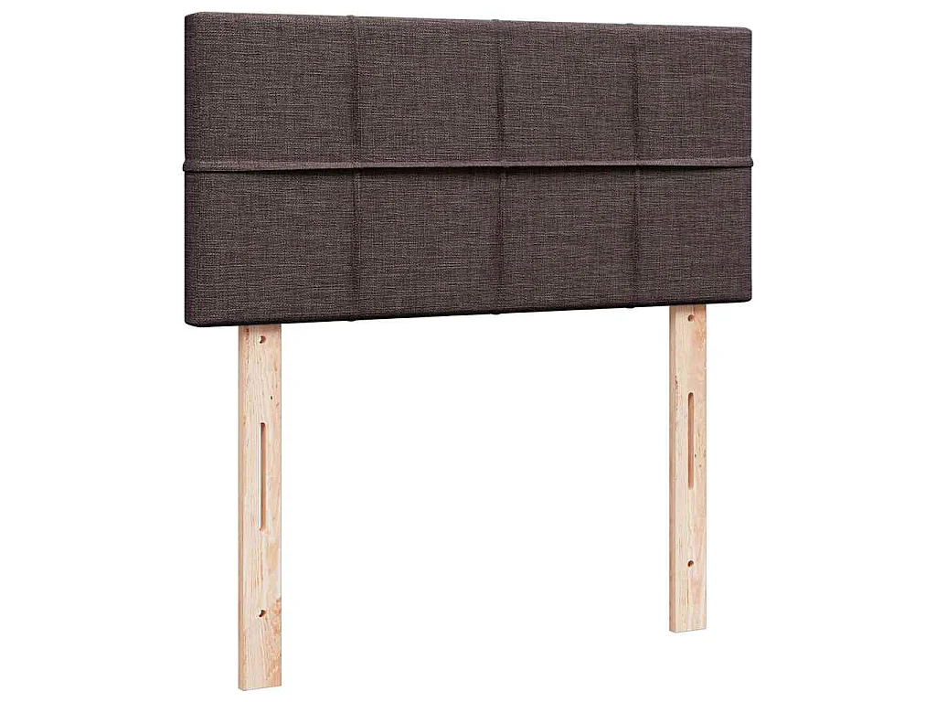 Sommier à lattes de lit avec matelas Marron foncé 90x190 cm