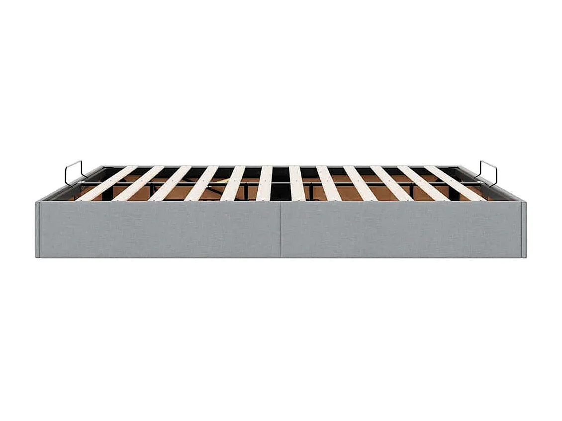 Bedframe zonder matras 180x200 cm stof lichtgrijs