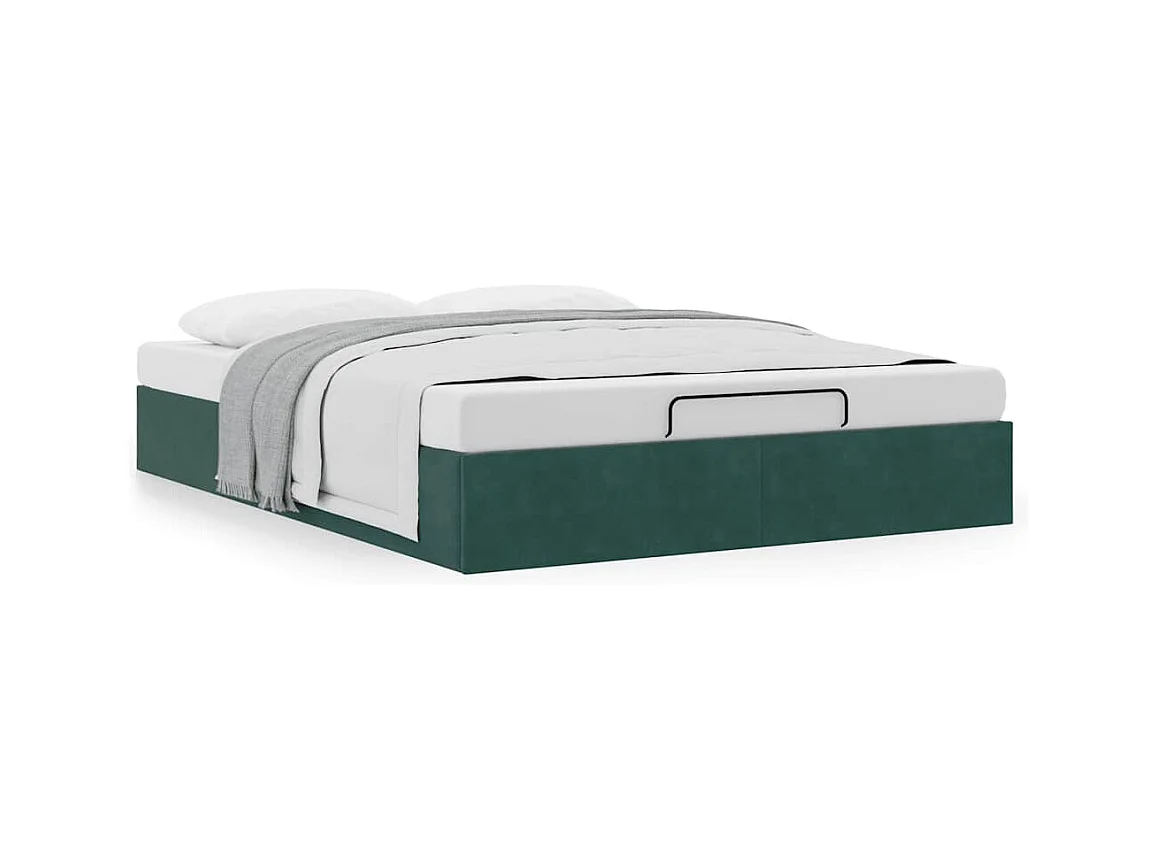 Struttura Letto Pouf senza Materasso 140x200 cm in Velluto