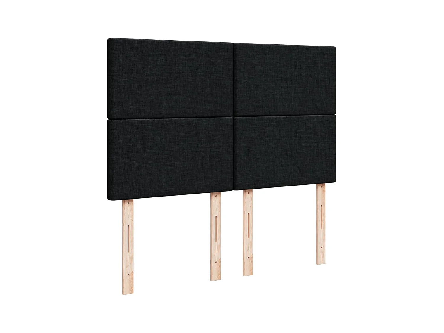 Boxspringbett mit Matratze Schwarz 140x190 cm Stoff