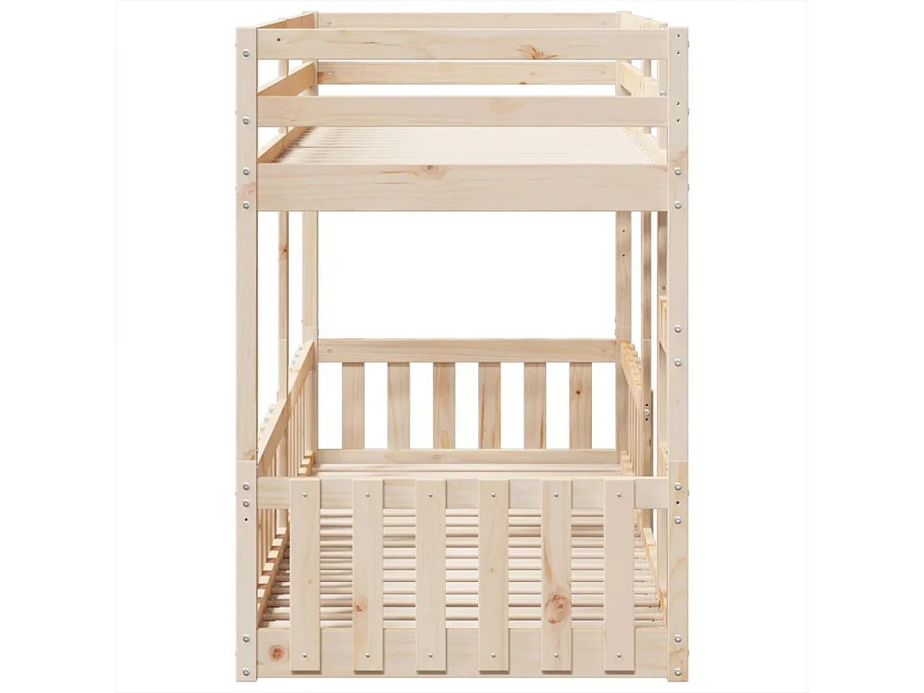 Stapelbed massief grenenhout 90x200 cm