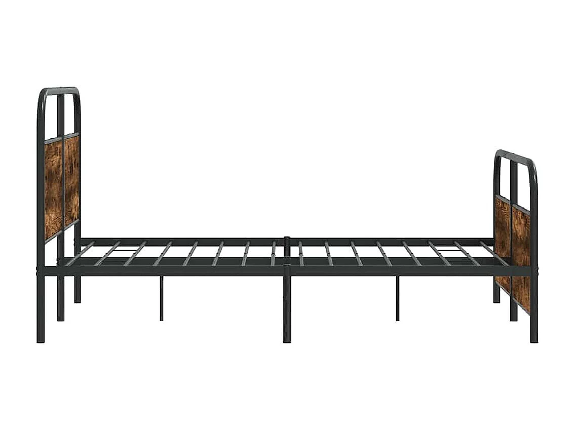 Giroletto senza Materaso in Metallo Rovere Fumo 140x200 cm