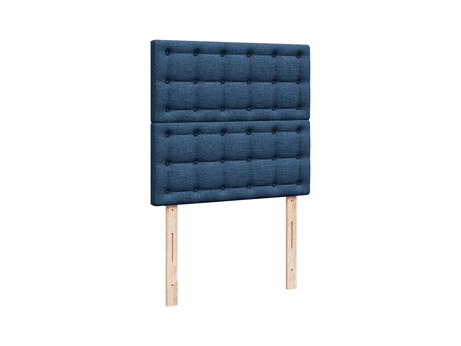 Cama com molas/colchão 90x190 cm tecido azul