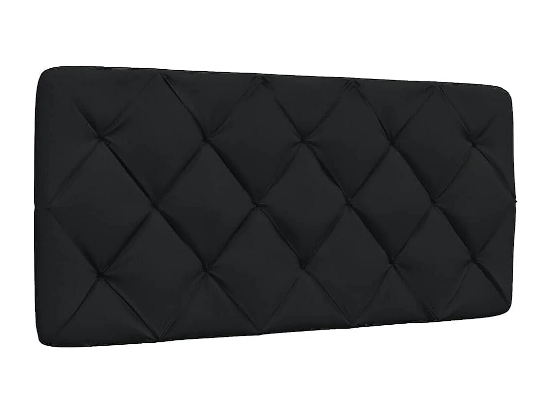 Cadre de lit sans matelas noir 100x200 cm tissu