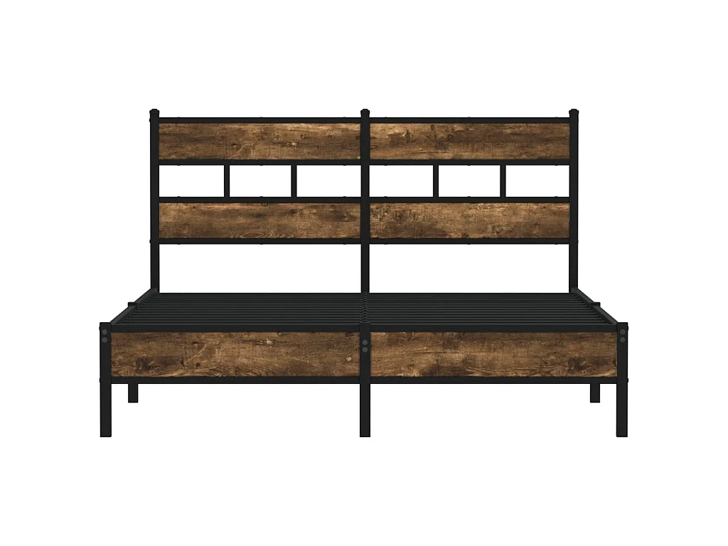Cadre de lit sans matelas avec tête de lit 140x190 cm