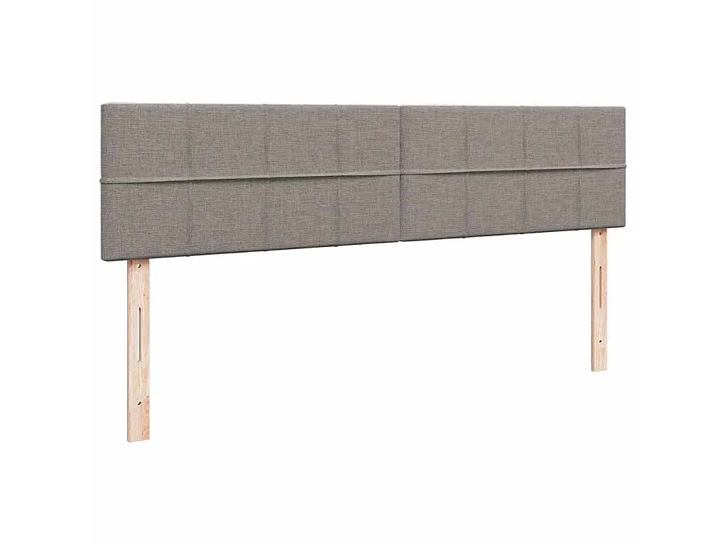 Ottoman-Bett mit Matratze Taupe 180x200 cm Stoff