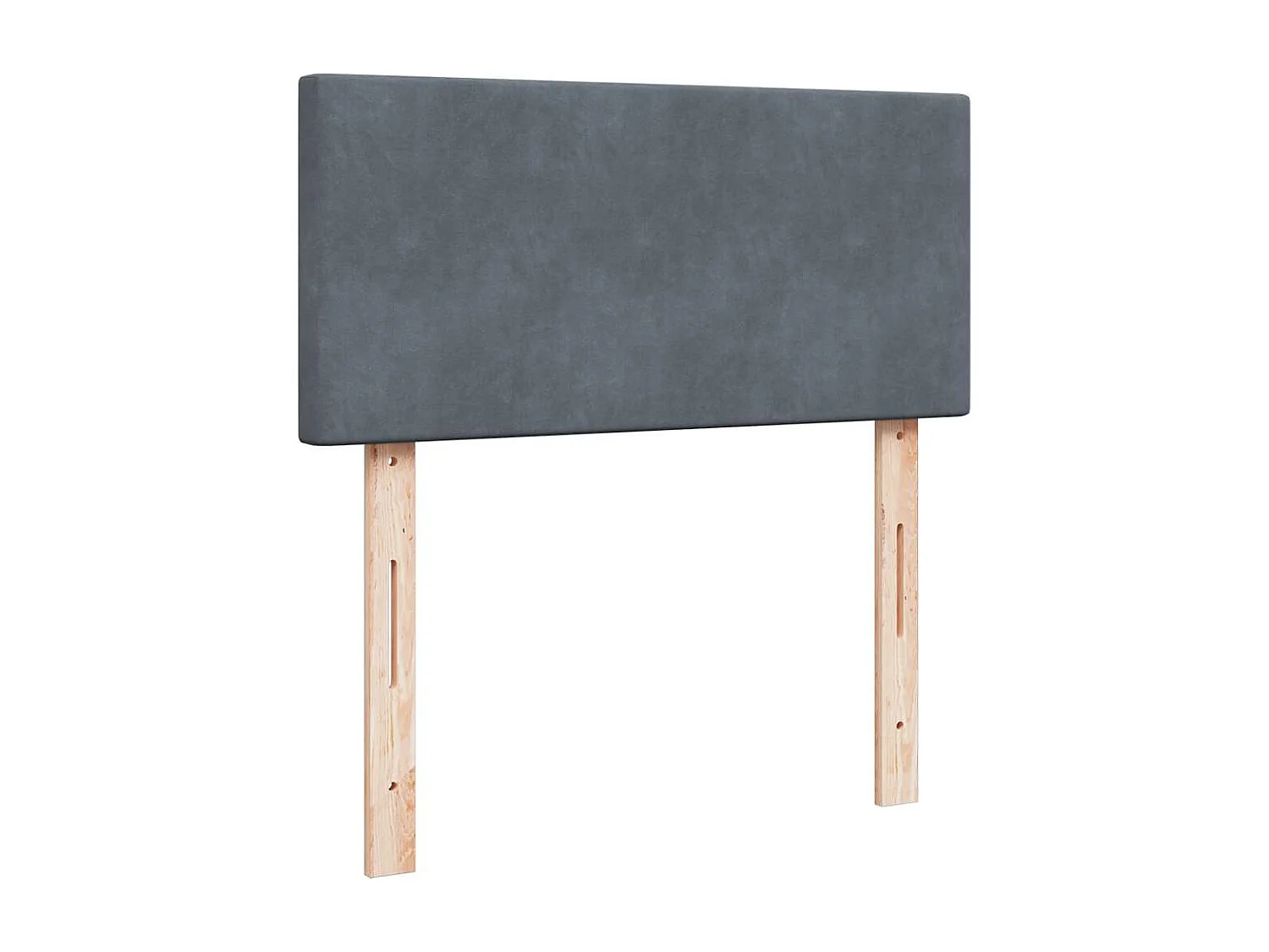 Estructura cama otomana colchón terciopelo gris oscuro