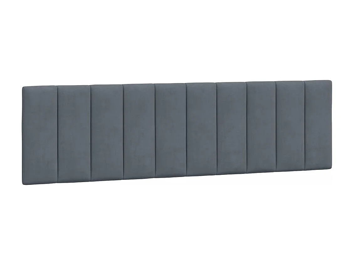 Giroletto con LED senza Materasso Hanko Grigio Scuro 180x200 cm in Velluto
