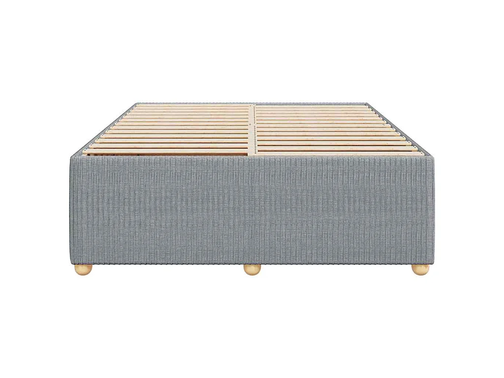 Bedframe zonder matras stof lichtgrijs 140x190 cm