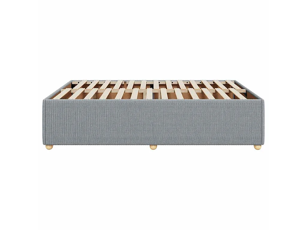 Bedframe zonder matras stof lichtgrijs 140x190 cm