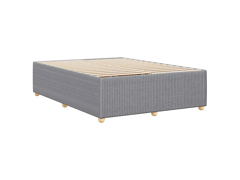 Bedframe zonder matras stof lichtgrijs 140x190 cm