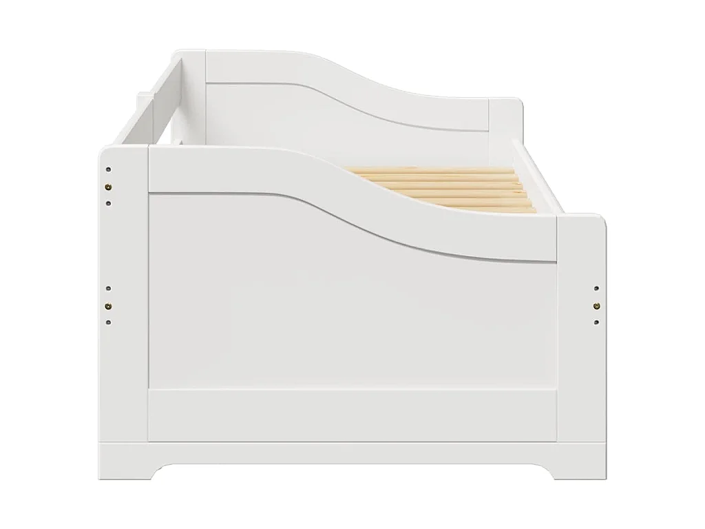 Lettino con Rotelle senza Materasso IRUN Bianco 90x200 cm