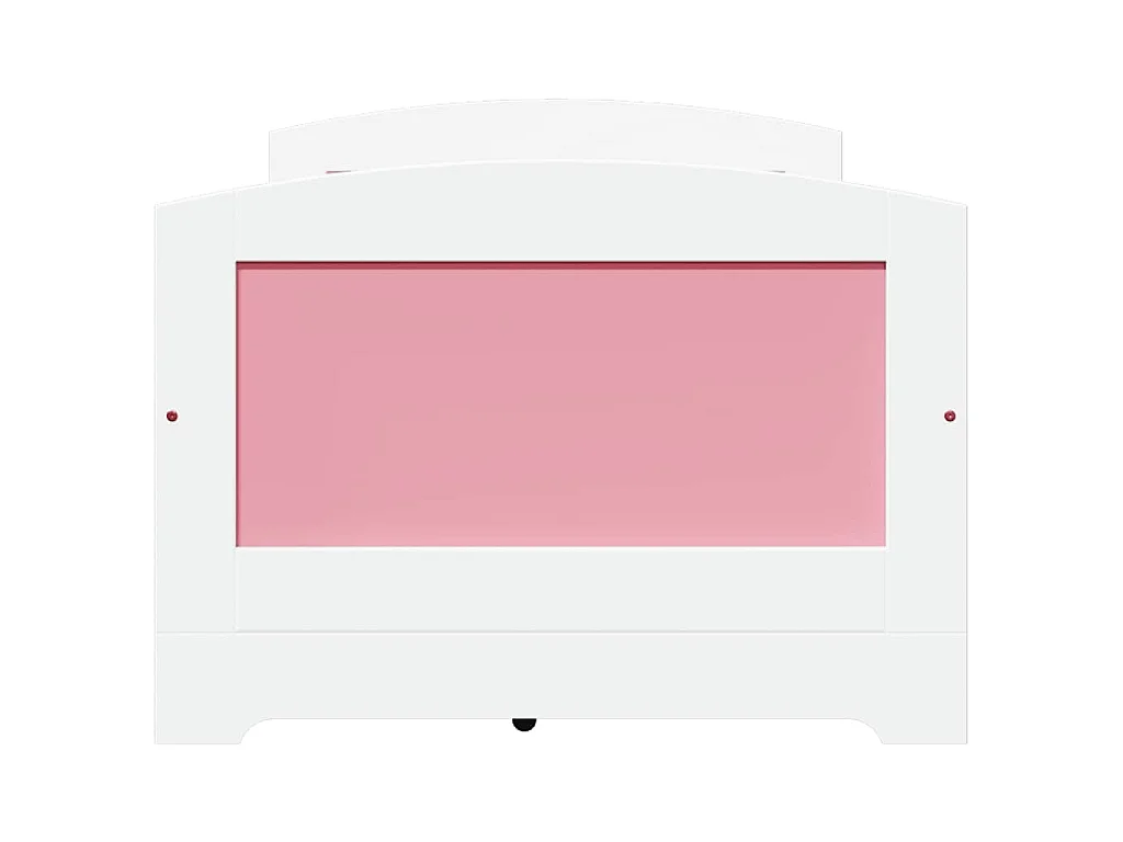 Lit de jour et 5 tiroirs sans matelas IRUN blanc rose 90x200 cm