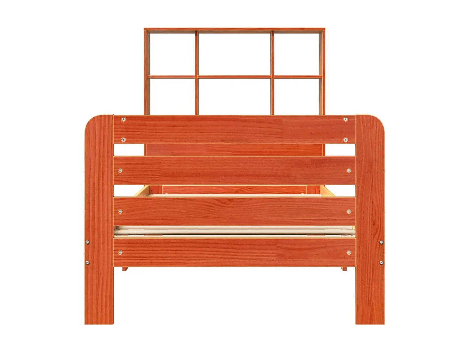 Cadre de lit sans matelas cire marron 90x190 cm bois pin massif