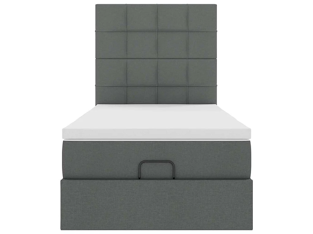 Struttura Letto Pouf con Materasso 90x190 cm in Tessuto