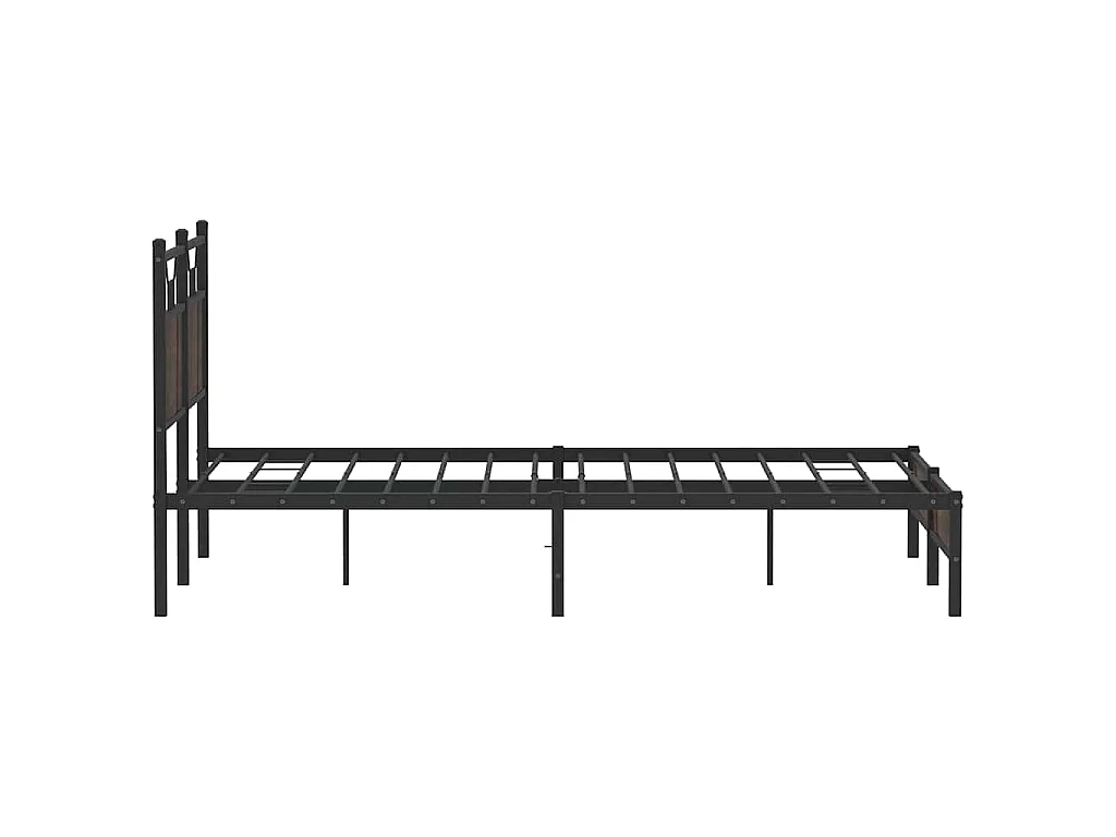 Bedframe zonder matras bewerkt hout bruin eikenkleur 140x200 cm