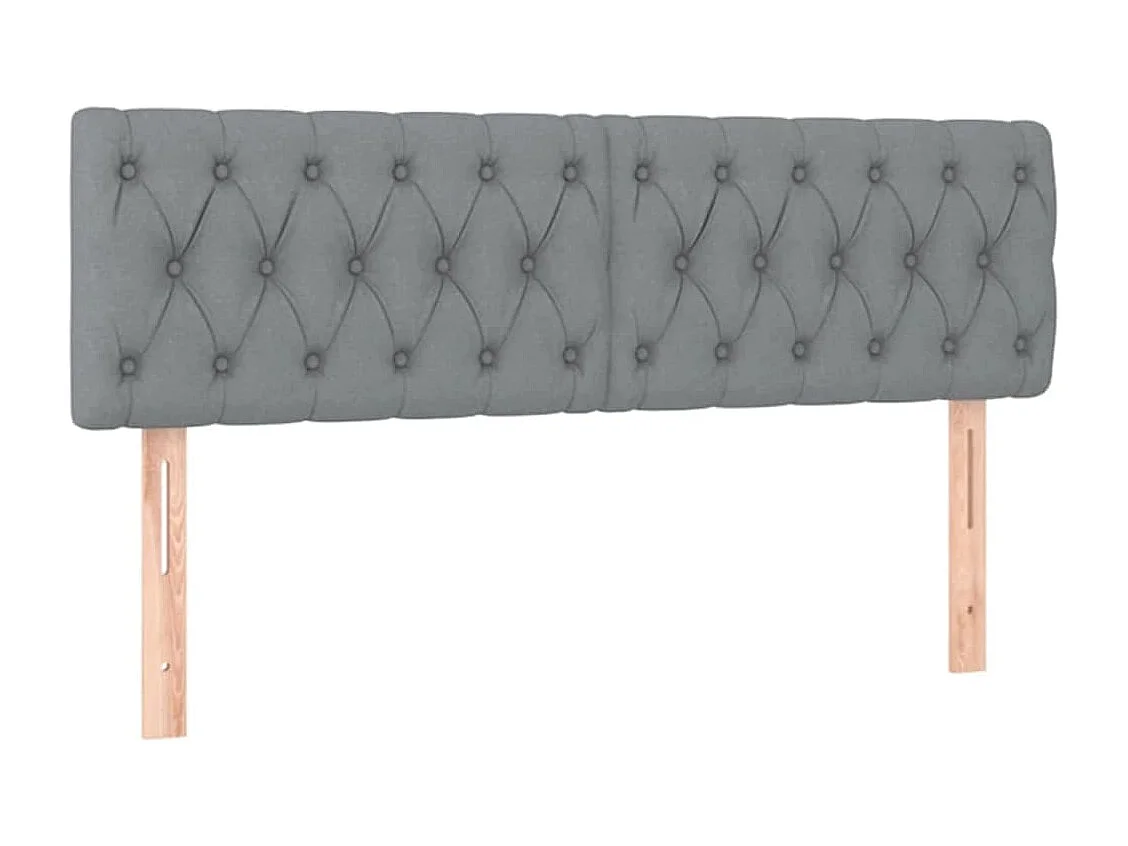 Estructura de cama otomana colchones tela gris claro 160x200cm