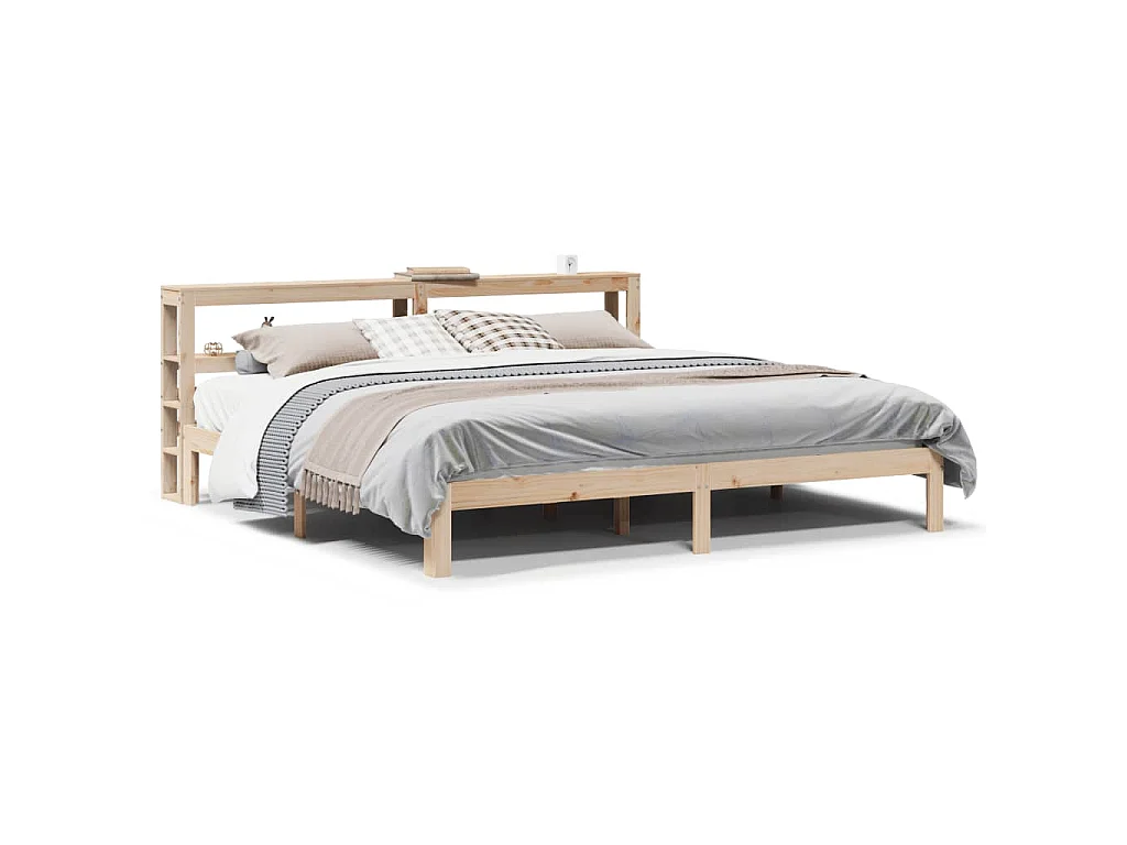 Bettgestell mit Kopfteil ohne Matratze 180x200 cm