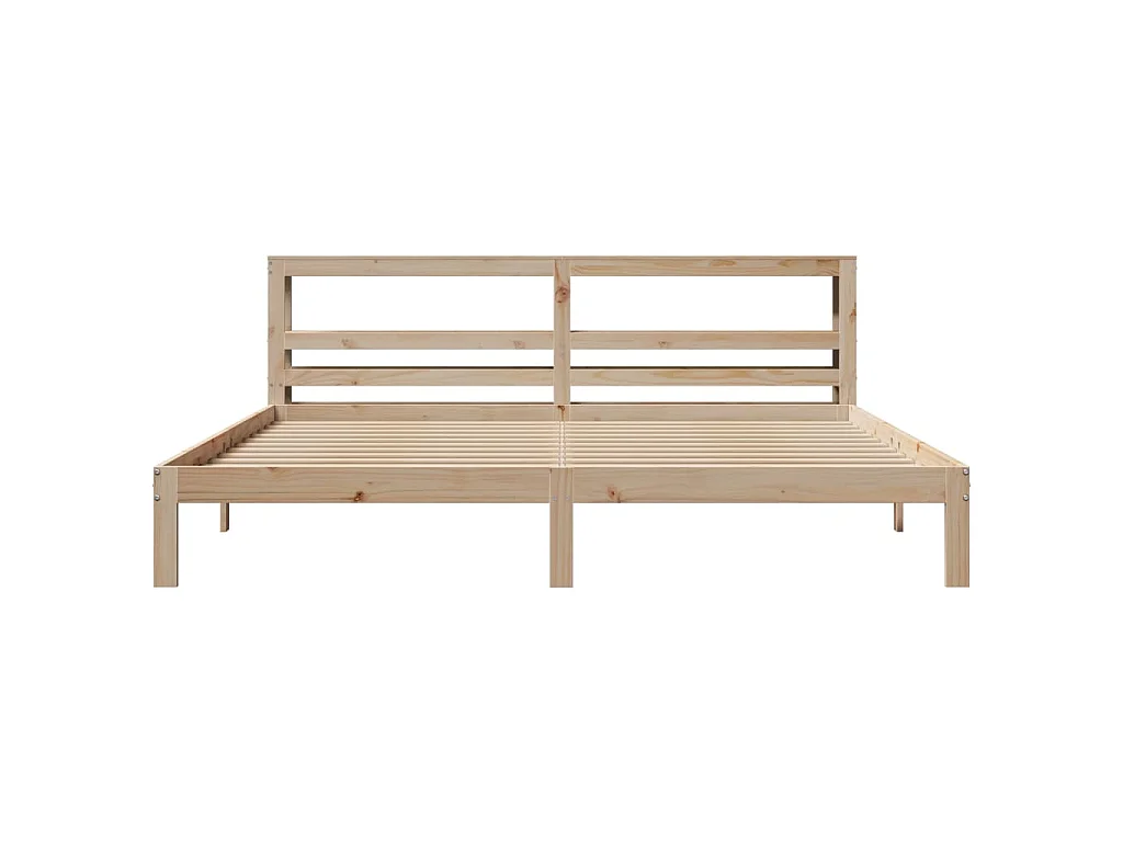 Bettgestell mit Kopfteil ohne Matratze 180x200 cm