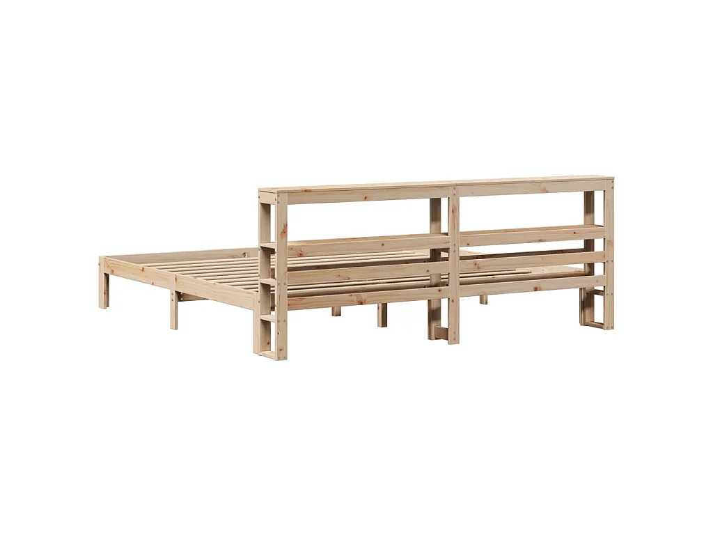 Bettgestell mit Kopfteil ohne Matratze 180x200 cm
