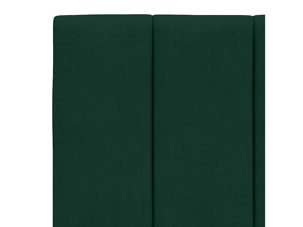 Cadre de lit sans matelas Hanko vert foncé 100x200 cm velours