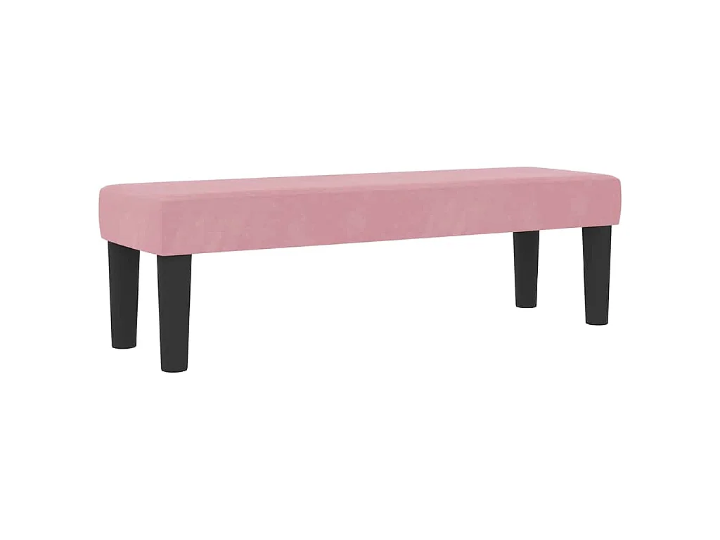 Boxspringbett mit Kissen mit Kopfteil Rosa 200 x 140 cm Samt