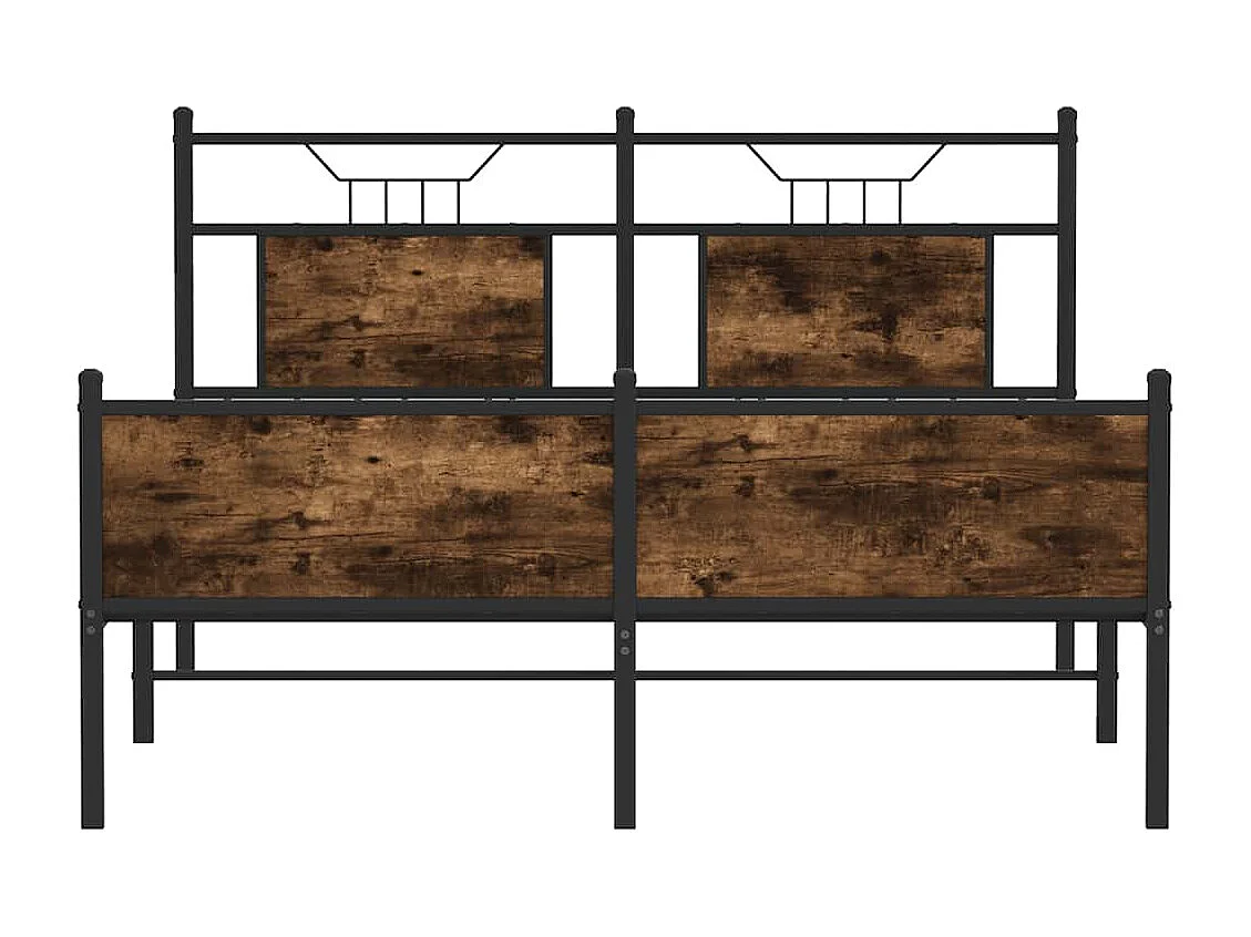 Giroletto senza Materasso Rovere Fumo 140x190 cm in Truciolato