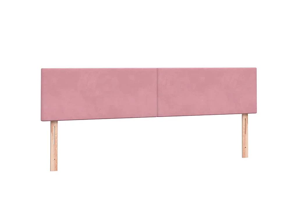 Giroletto a Molle con Materassi Rosa 180x210 cm in Velluto
