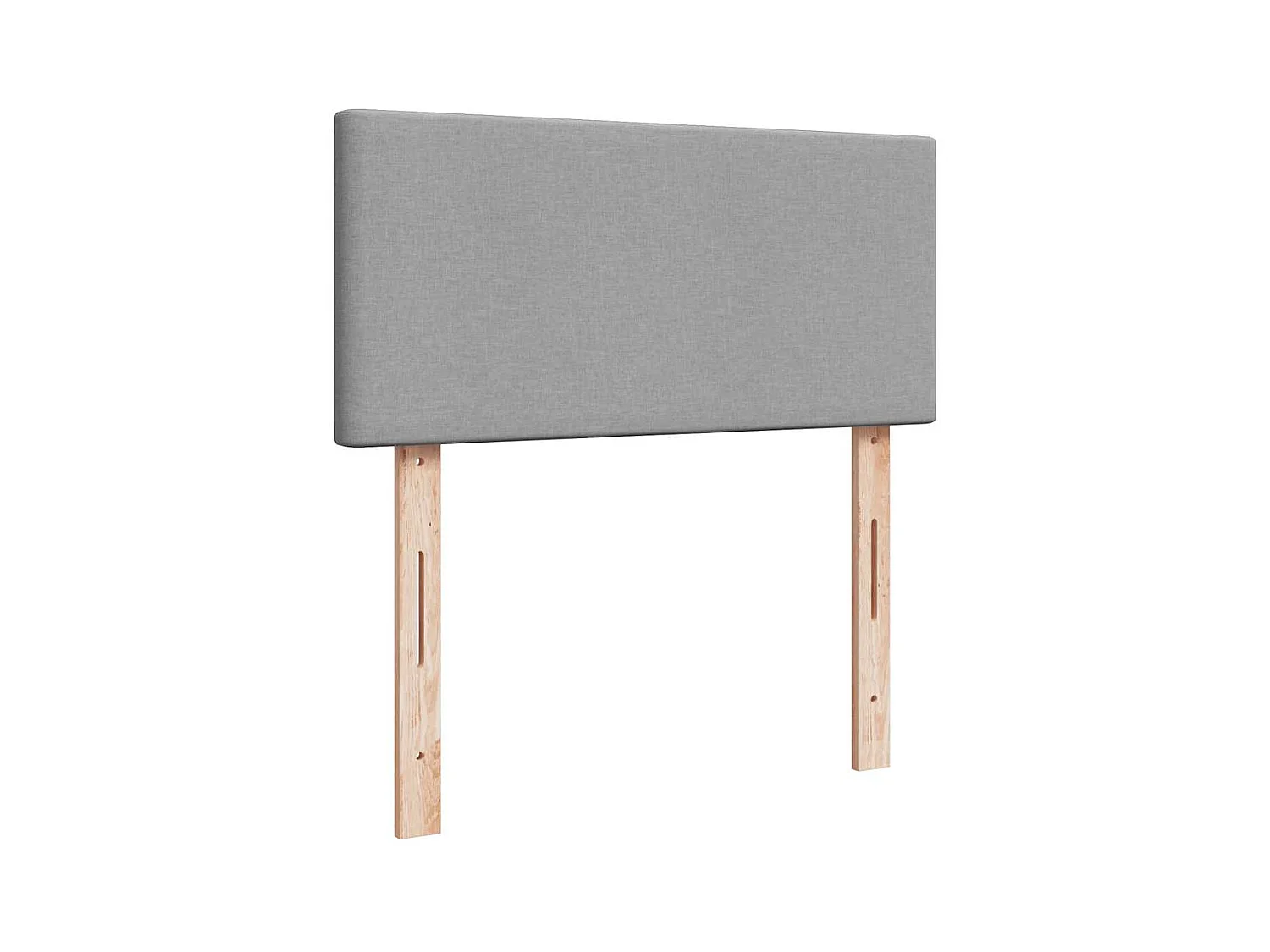 Ottoman-Bett mit Matratze Hellgrau 100x200 cm Stoff