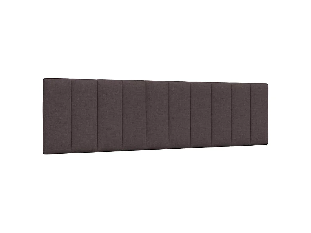 Bed met matras "Hanko" stof donkerbruin 180x200 cm