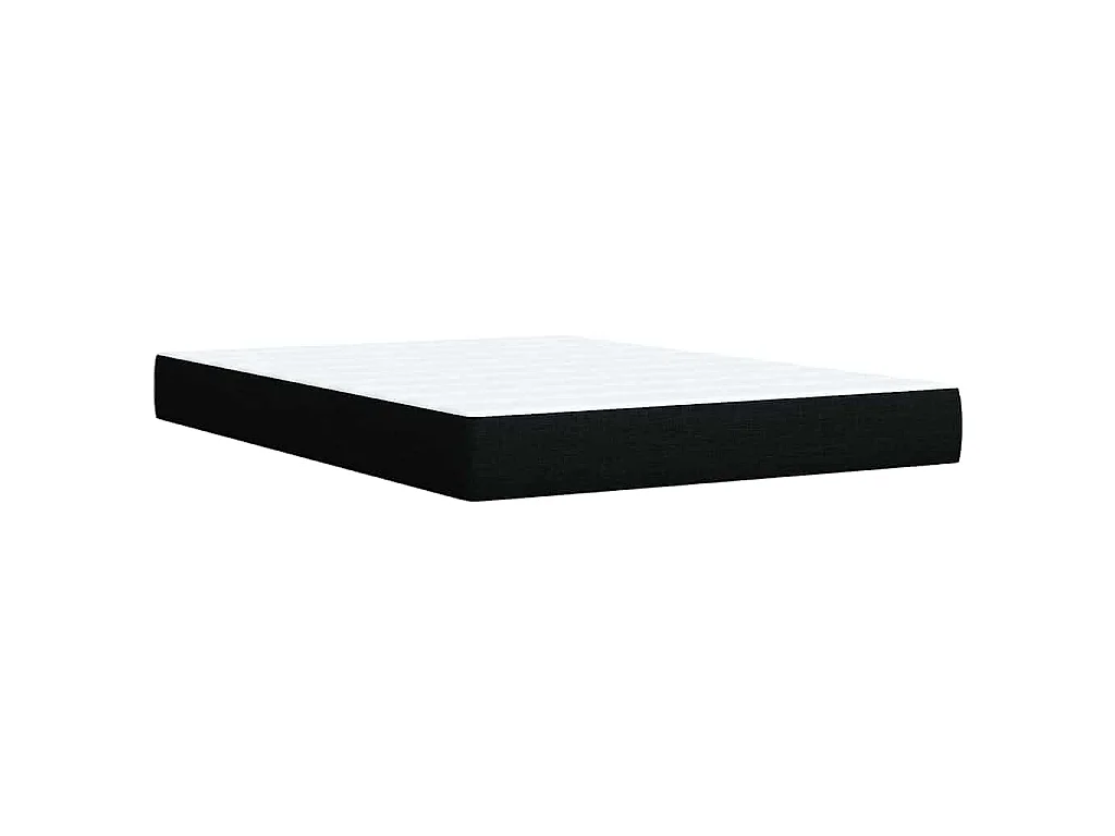 Boxspringbett mit Matratze Schwarz 140x190 cm Stoff
