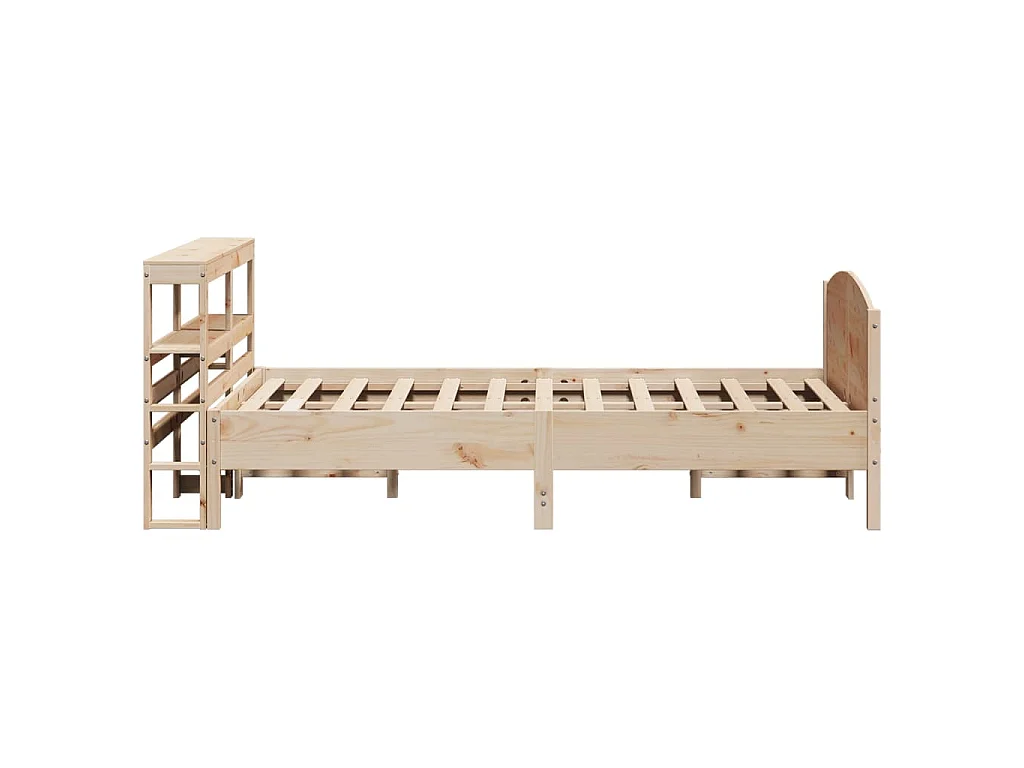 Cama sem colchão 140x190 cm madeira de pinho maciça