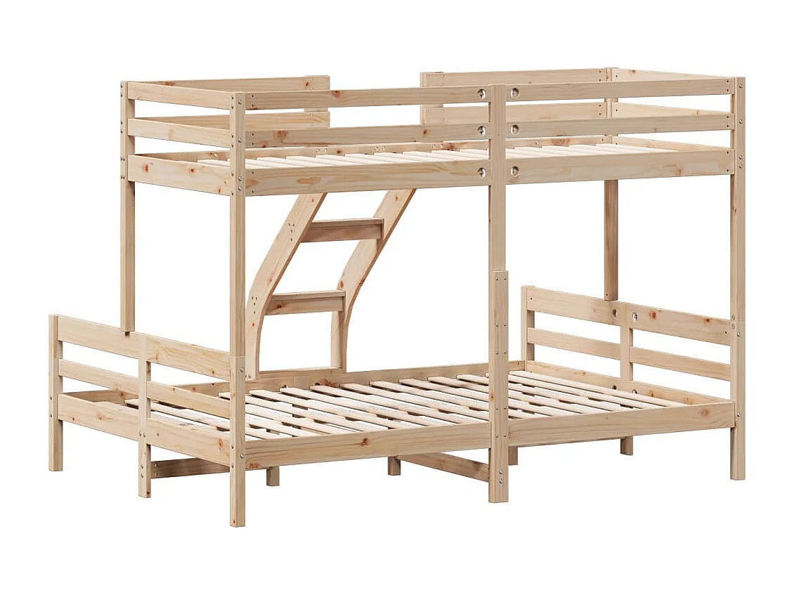Stapelbed massief grenenhout 80x200/140x200 cm