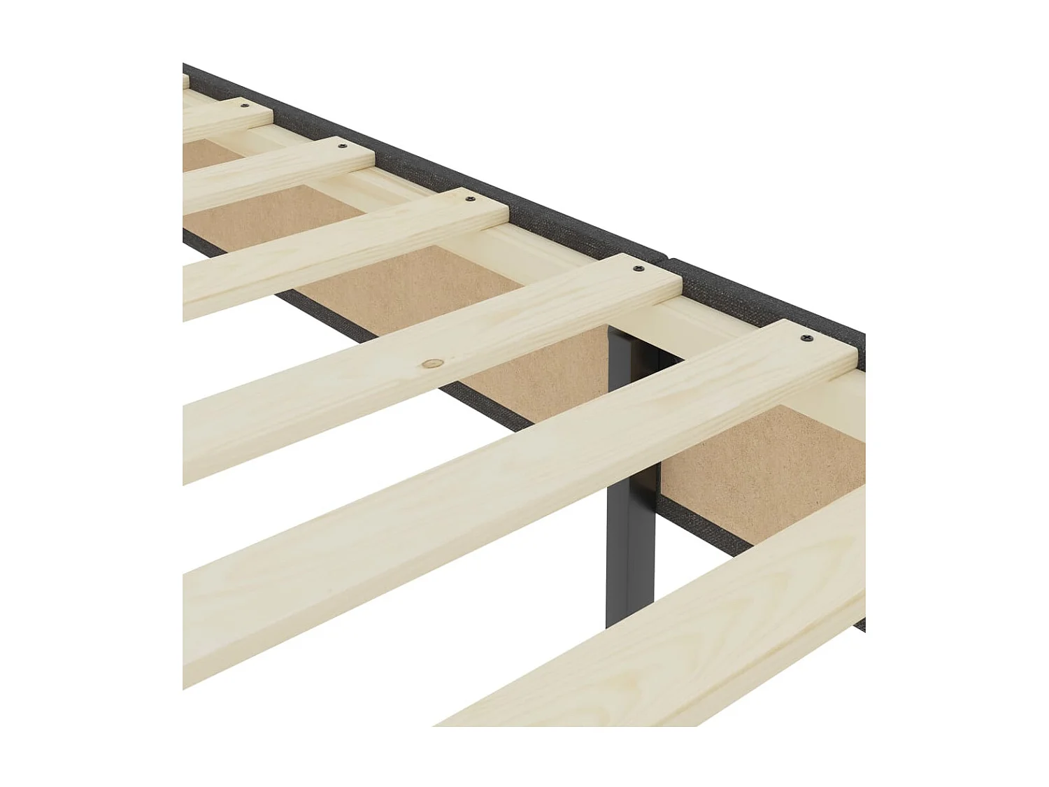 Boxspringbett Dunkelgrau Stoff 140x200 cm