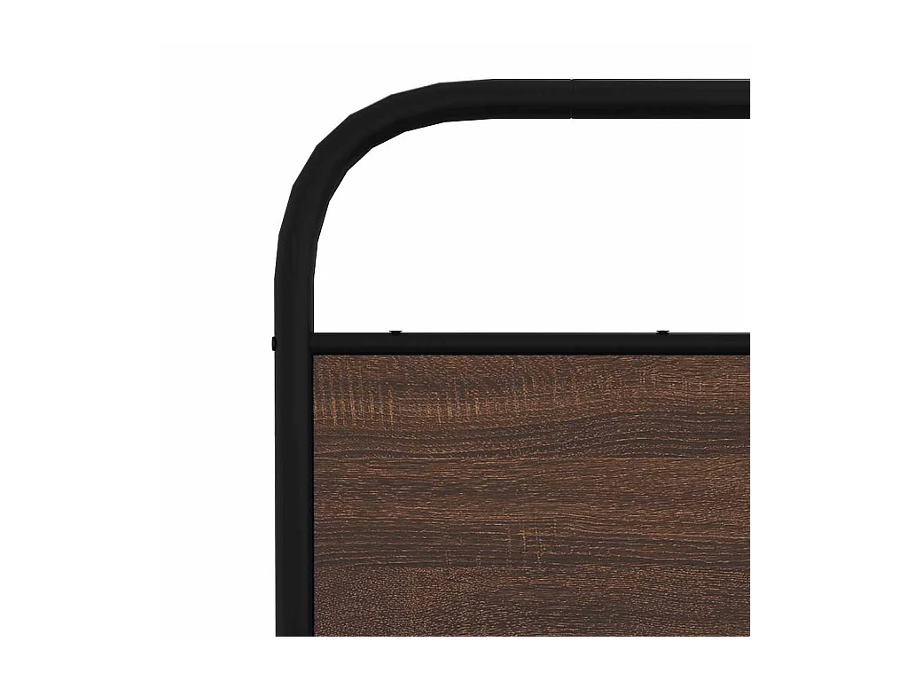 Cadre de lit sans matelas 160x200 cm chêne marron