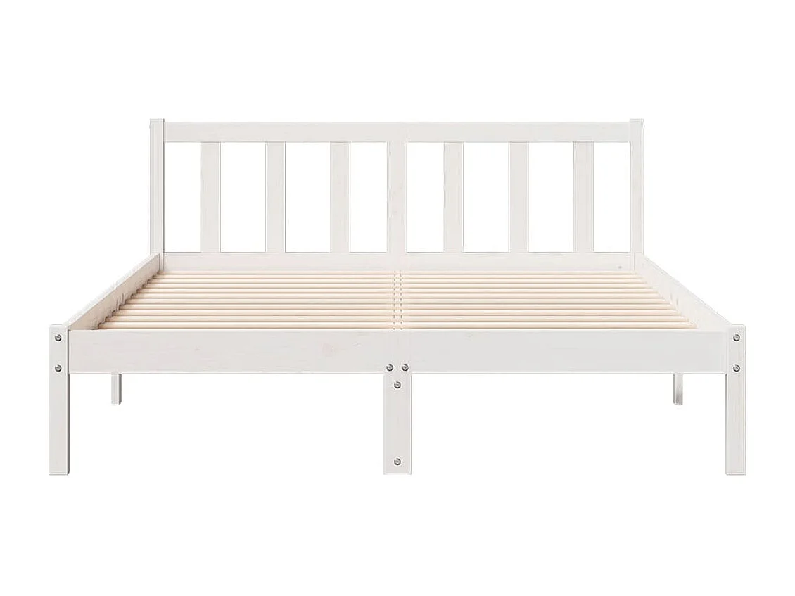 Cadre de lit extra long sans matelas 160x210 cm bois massif pin