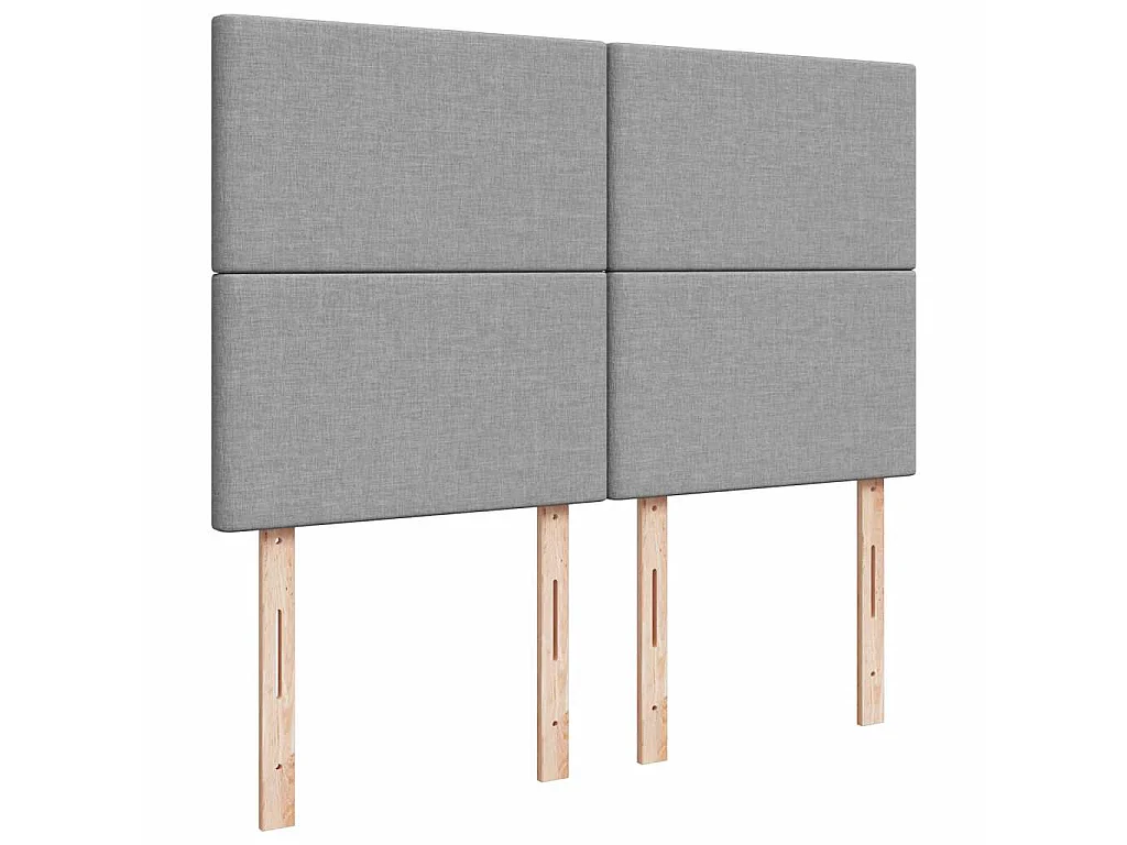 Estrutura de cama otomana com colchão 140x190 cm cinzento claro