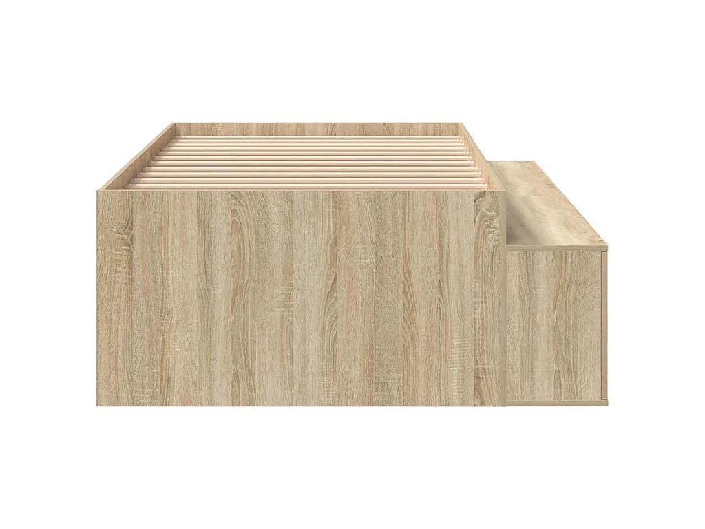 Cadre de lit Chêne Sonoma 90 x 190 cm Bois d'ingénierie