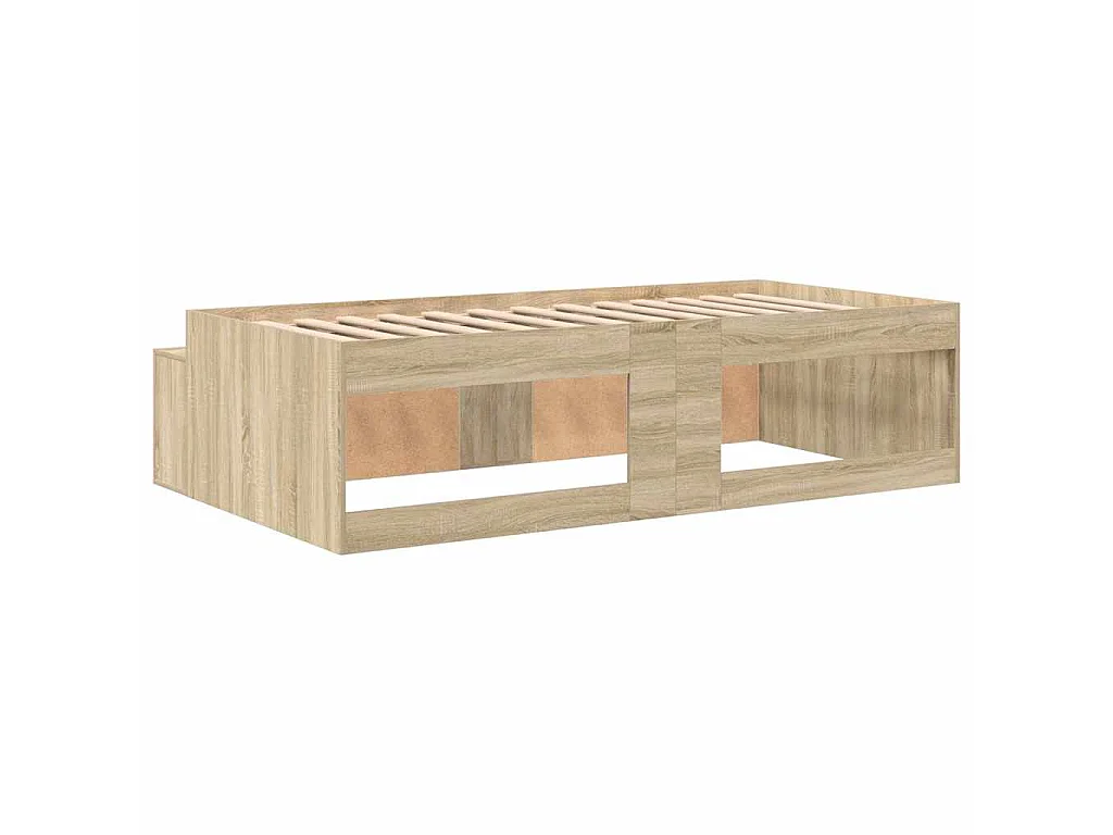 Cadre de lit Chêne Sonoma 90 x 190 cm Bois d'ingénierie