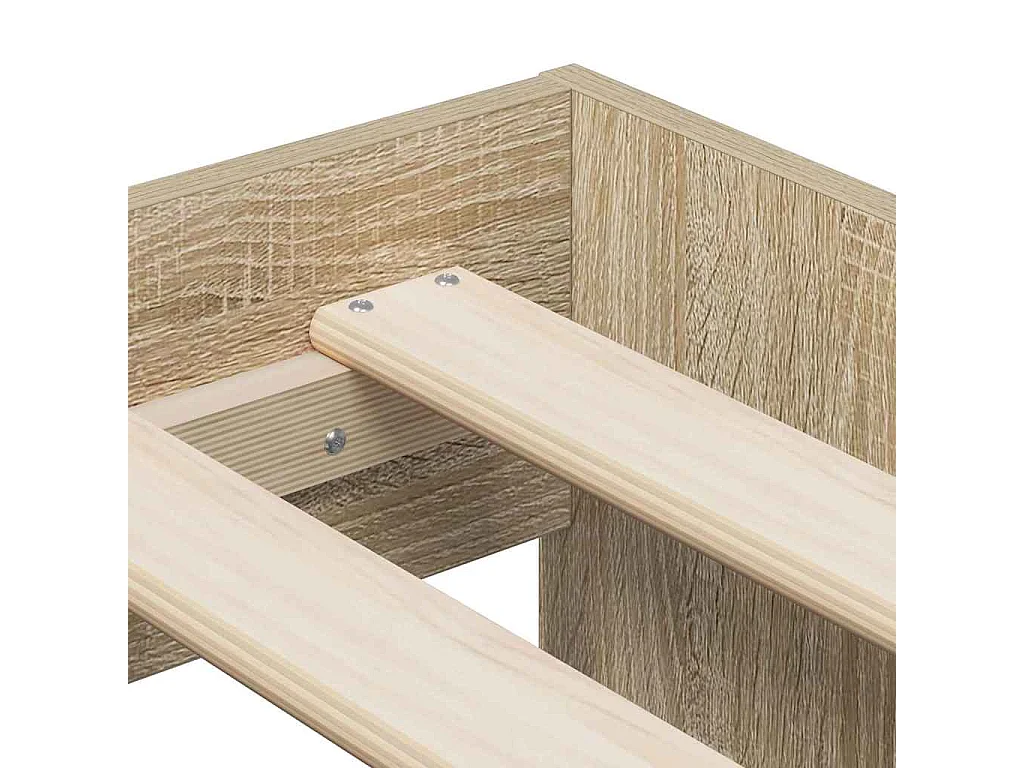 Cadre de lit Chêne Sonoma 90 x 190 cm Bois d'ingénierie
