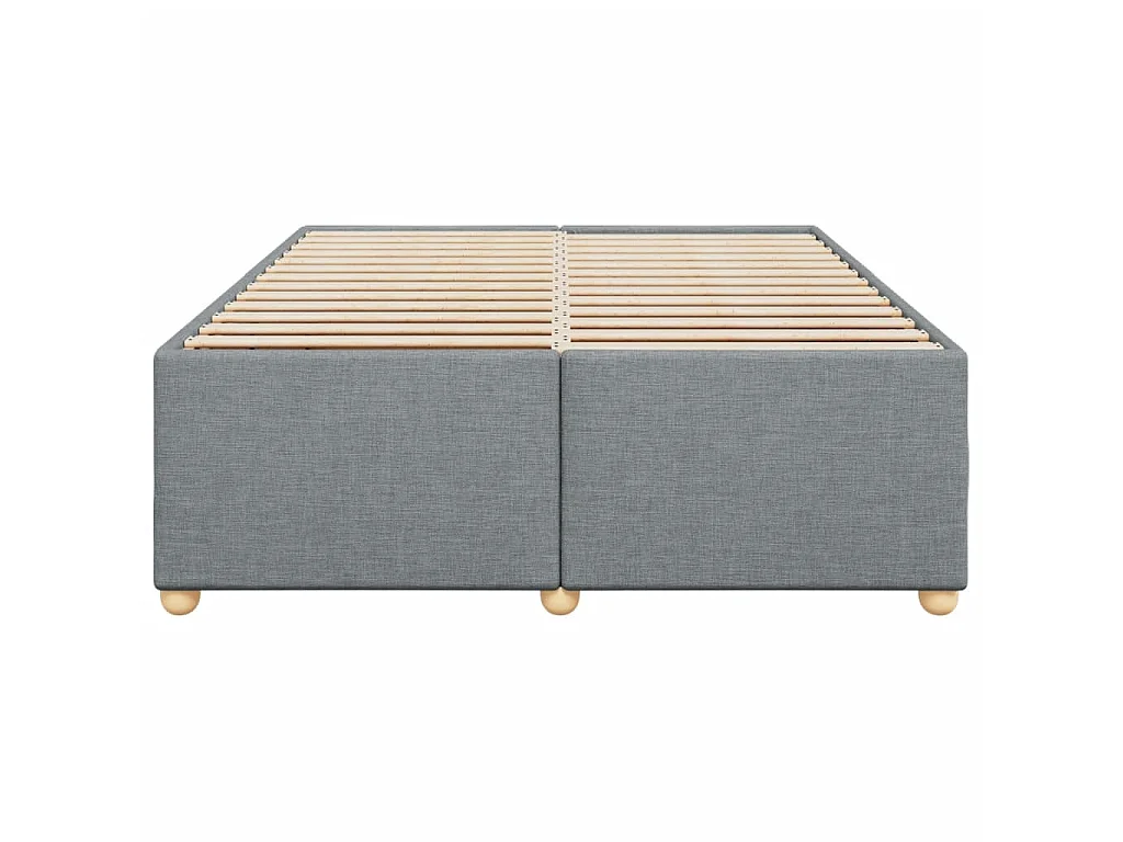 Bedframe zonder matras stof lichtgrijs 140x200 cm
