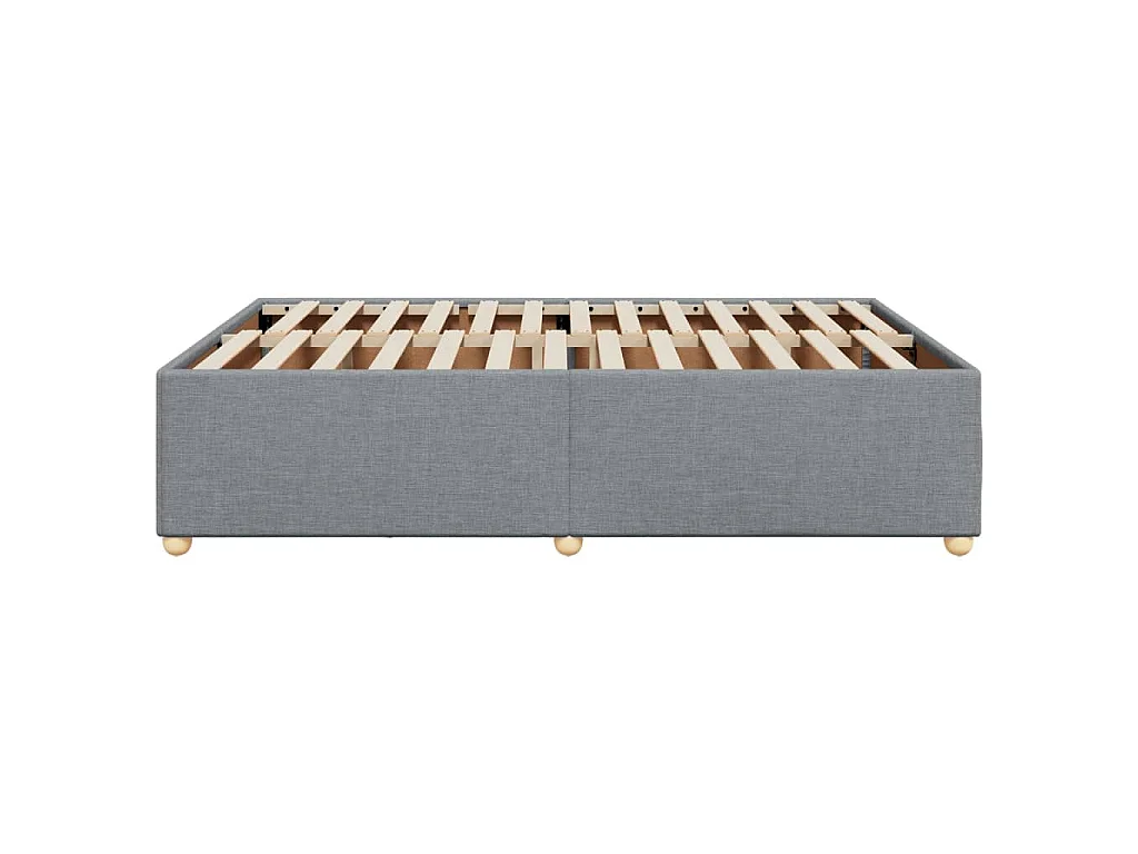 Bedframe zonder matras stof lichtgrijs 140x200 cm