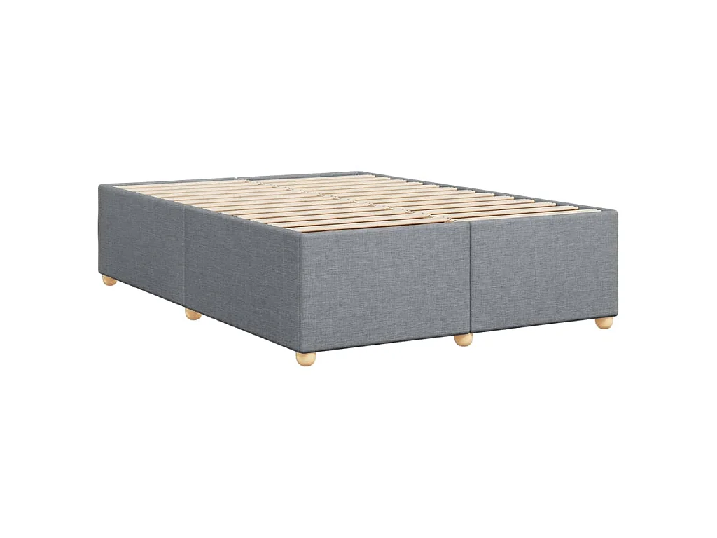 Bedframe zonder matras stof lichtgrijs 140x200 cm