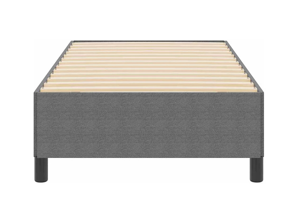 Cadre de lit Gris clair 90 x 200 cm Tissu en velours côtelé